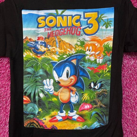 Sonic The Hedgehog 3 Cartoon Promo T-Shirt Extra Small - Picture 2 of 4